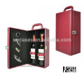 New arrival leather wine box for 2 bottles high quality manufacturer
